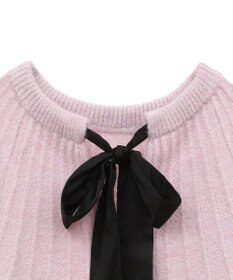 Green Parks ボウタイリボン付きニット