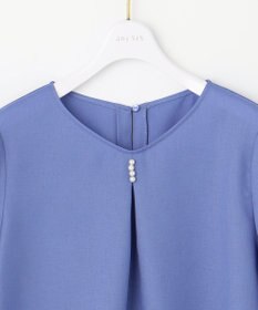 ANY SIS S 【接触冷感・UVカット・速乾】スムージーポリエステル フレアスリーブ ブラウス