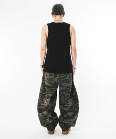 WEGO 【ユニセックス着用ITEM】ハトメバッククロスモチーフパンツ