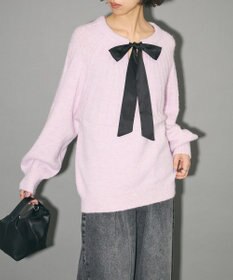 Green Parks ボウタイリボン付きニット