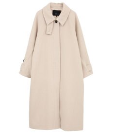 YECCA VECCA ウール混ステンカラーロングコート