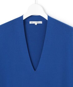 23区 【洗える】コットンポリエステル Vネック ニット