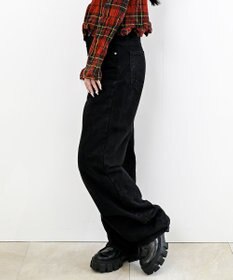 caqu 80's slim baggy バギーフィットワイドデニム