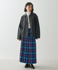 AMERICAN HOLIC シャギーチェックプリーツスカート