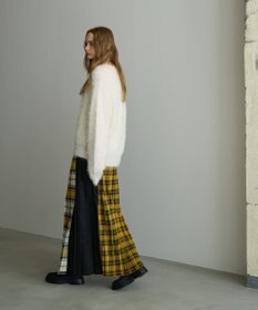 AMERICAN HOLIC シャギーチェックプリーツスカート