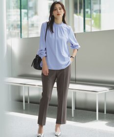 ANY SIS L ウーステッドエステル テーパード パンツ