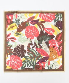 JOSEPH ABBOUD 【FRANCO BASSI】リーフモチーフ スカーフ チーフ