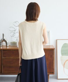 Green Parks ツィード風金釦ニットベスト