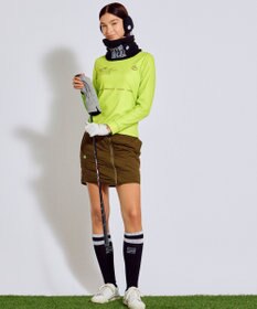 PW CIRCULUS 【起毛素材であたたか】【WOMEN】スピンドル付 両面起毛タートルネック ゴルフウェア レディース