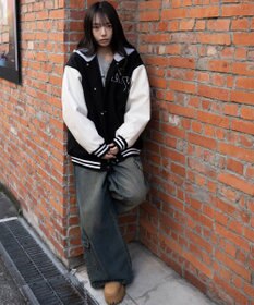 WEGO 2WAYフード付きビッグスタジャン