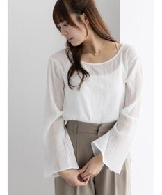 Te chichi クレープフレアスリーブブラウス【AOYAMA FASHION ASSOCIATION × Te chichi】