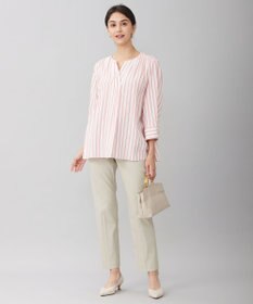 自由区 【洗える】SOMELOSテンセルスキッパー ブラウス