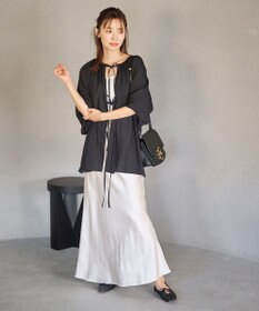 #Newans 2WAYシアーボレロブラウス