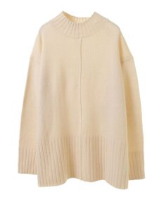 Green Parks 洗えるモックネックニットプルオーバー