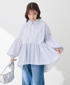 Green Parks ・ＥＬＥＮＣＡＲＥ　ＤＵＥ　ストライプシャツチュニック