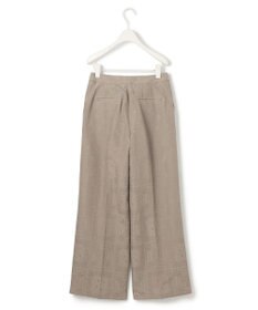 ICB L 【日本製・洗える】ペイズリーレノクロス ワイドストレートパンツ