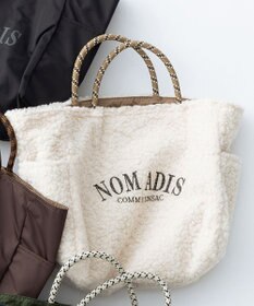 23区 【新色追加/23区別注カラー】NOMADIS SAC2 W ボア トートバッグ ベージュ系