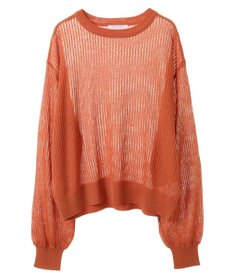 Green Parks ラメシアーリブニットプルオーバー