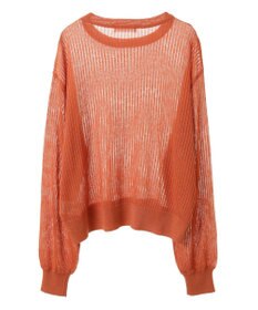 Green Parks ラメシアーリブニットプルオーバー