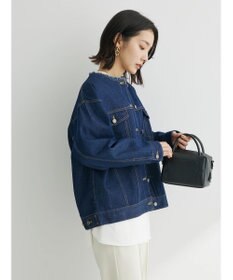 Green Parks ノーカラーデニムジャケット