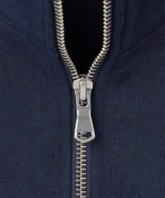 J.PRESS MEN 【AaronChang】【UNISEX】ワンポイントハーフジップ スウェットシャツ