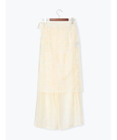 Te chichi チーフ刺繍ラップスカート付きパンツ