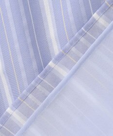 J.PRESS LADIES 【洗える】SHEERストライプ クルーネック ブラウス