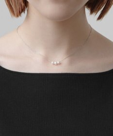 TOCCA 【WEB限定】PRECIOUS FRILL PEARL NECKLACE プラチナ アコヤパール ネックレス