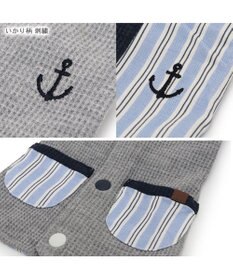 PET PARADISE ペットパラダイス  やさしいベスト 《錨 刺繍》 背中開き 小型犬