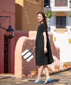 Tiaclasse 【洗える】サイド切替ワンピース