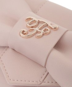 Maison de FLEUR ピンクベルトリボンミニウォレット