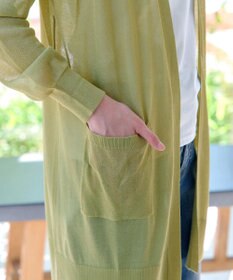 Tiaclasse 【接触冷感】着流しロングニットカーディガン