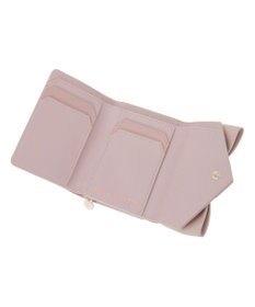Maison de FLEUR ピンクベルトリボンミニウォレット