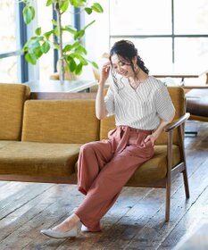 Tiaclasse L 【洗える】ゆったりシルエットの幅広カフスブラウス