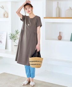 Tiaclasse 【洗える】サイド切替ワンピース
