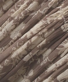 YECCA VECCA 花柄プリーツワンピース