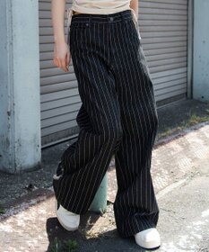 WEGO 【ユニセックス着用ITEM/SMLサイズ展開】エクストラバギーデニムパンツ