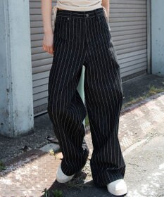 WEGO 【ユニセックス着用ITEM/SMLサイズ展開】エクストラバギーデニムパンツ