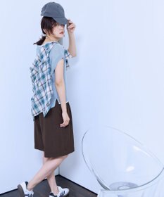 ANY シアーチェックシャツ
