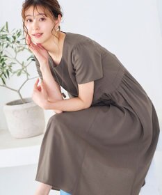 Tiaclasse 【洗える】サイド切替ワンピース