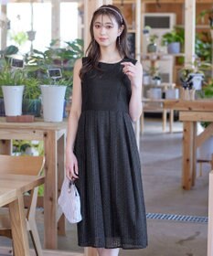 Tiaclasse 【新色追加・洗える】大人上品な総レースワンピース