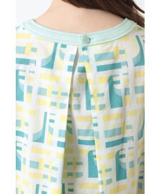 DAKS チェック切替 デザインブラウス