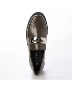 MODE ET JACOMO <carino>【レイン対応】厚底メタルモチーフローファー