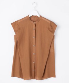 自由区 L 【WEB限定カラーあり】シアーラミーローンバンドカラー ブラウス