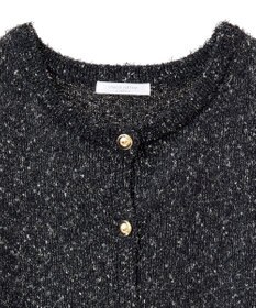 Green Parks ツィード風金釦ニットベスト