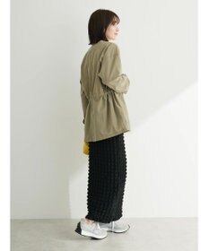 Green Parks 綿麻混ノーカラーブルゾン