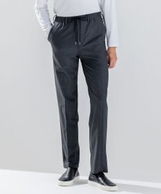 JOSEPH HOMME 新素材【ストレッチ/ウエストゴム仕様】ウール混キャリーマンストレッチ ドロスト付ストレートパンツ / HOVE