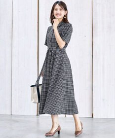 Tiaclasse L 【洗える】開襟シャツワンピース