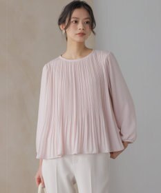 組曲 S 【WEB限定】ジョーゼットシフォンプリーツ ブラウス