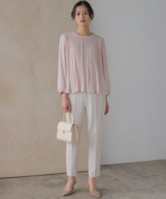 組曲 S 【WEB限定】ジョーゼットシフォンプリーツ ブラウス